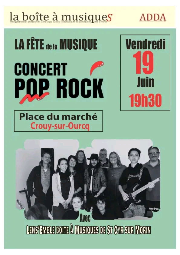 Concert Pop Rock @ Place du marché